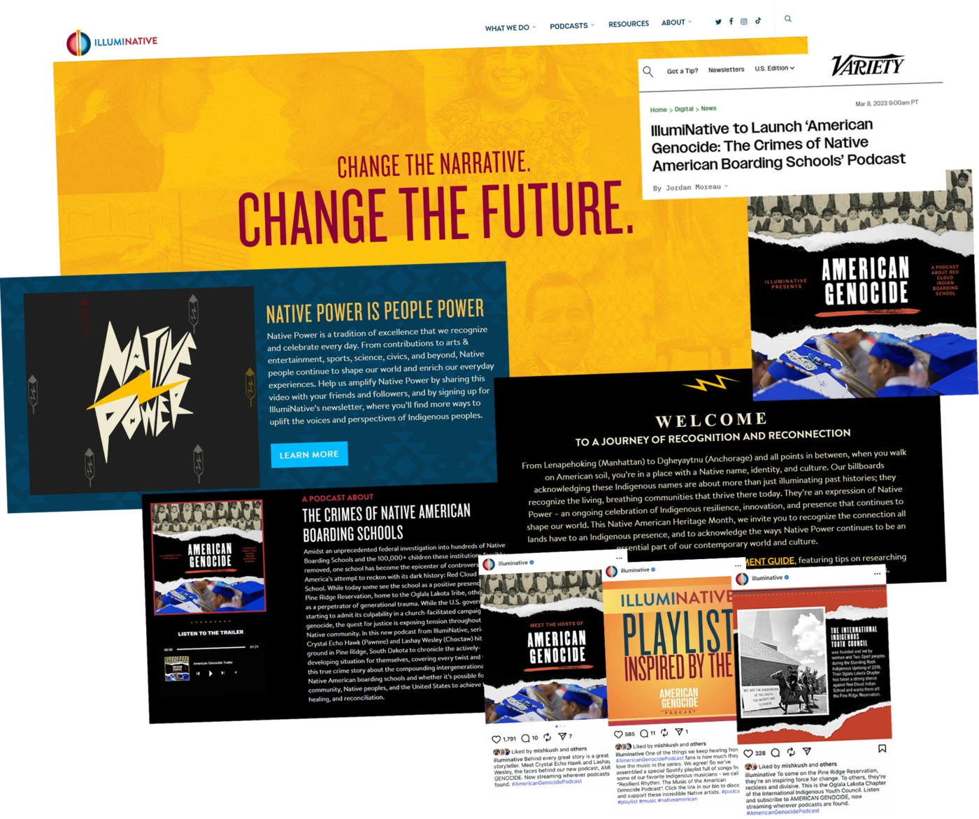IllumiNative — American Genocide campaign